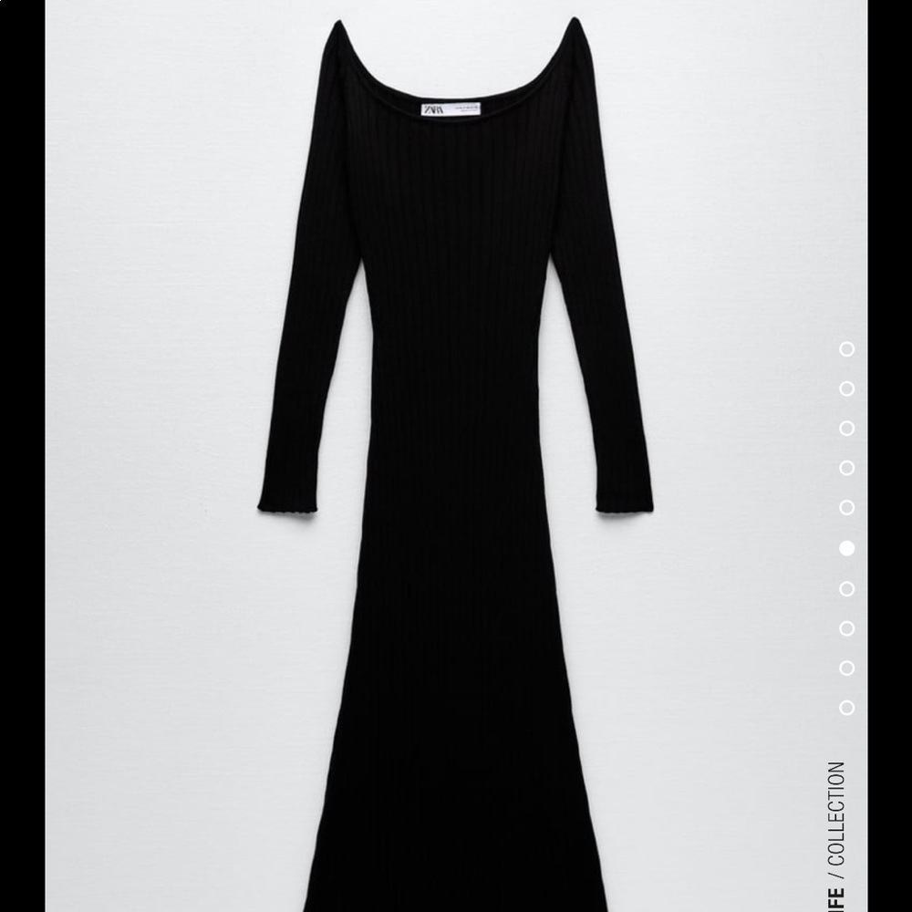 🆕 Zara Cut Out Rib Dress SIZE Medium - Picture 6 of 11